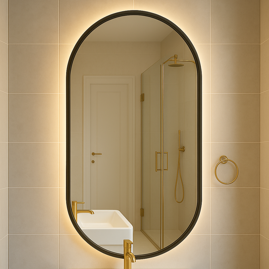 Pill Oval Backlit Mirror 1000x500mm