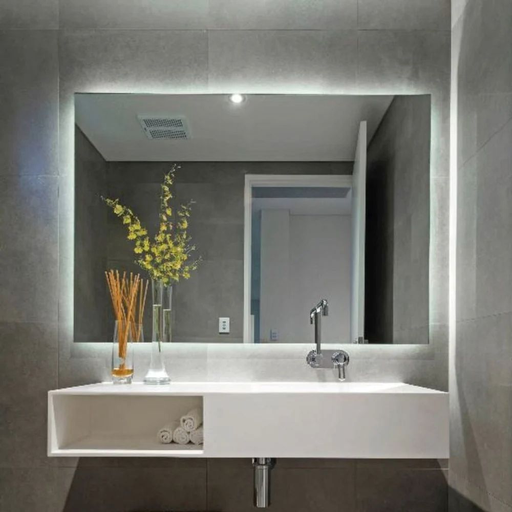 Rectangle LED mirrors with rear lighting 800x1200mm