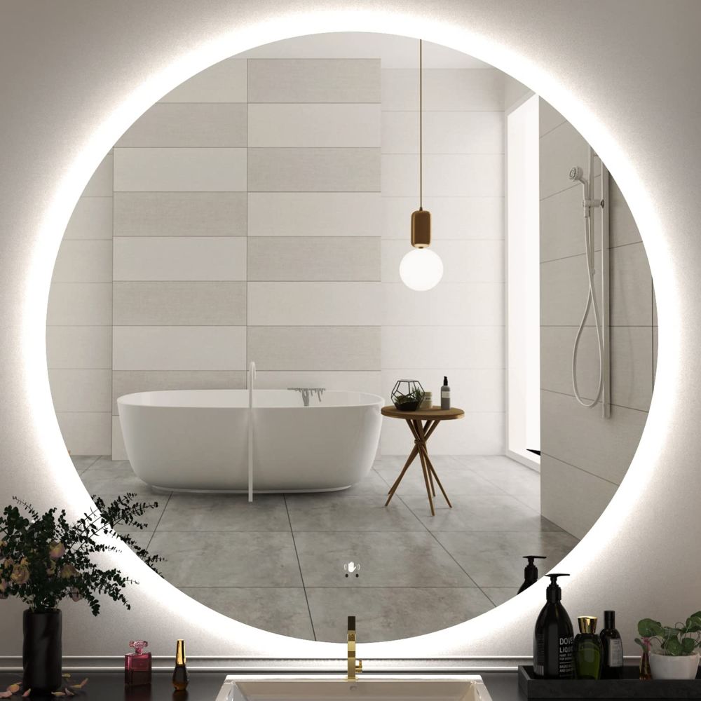 Espejo LED Redondo con Iluminación Frontal Ø 1100mm