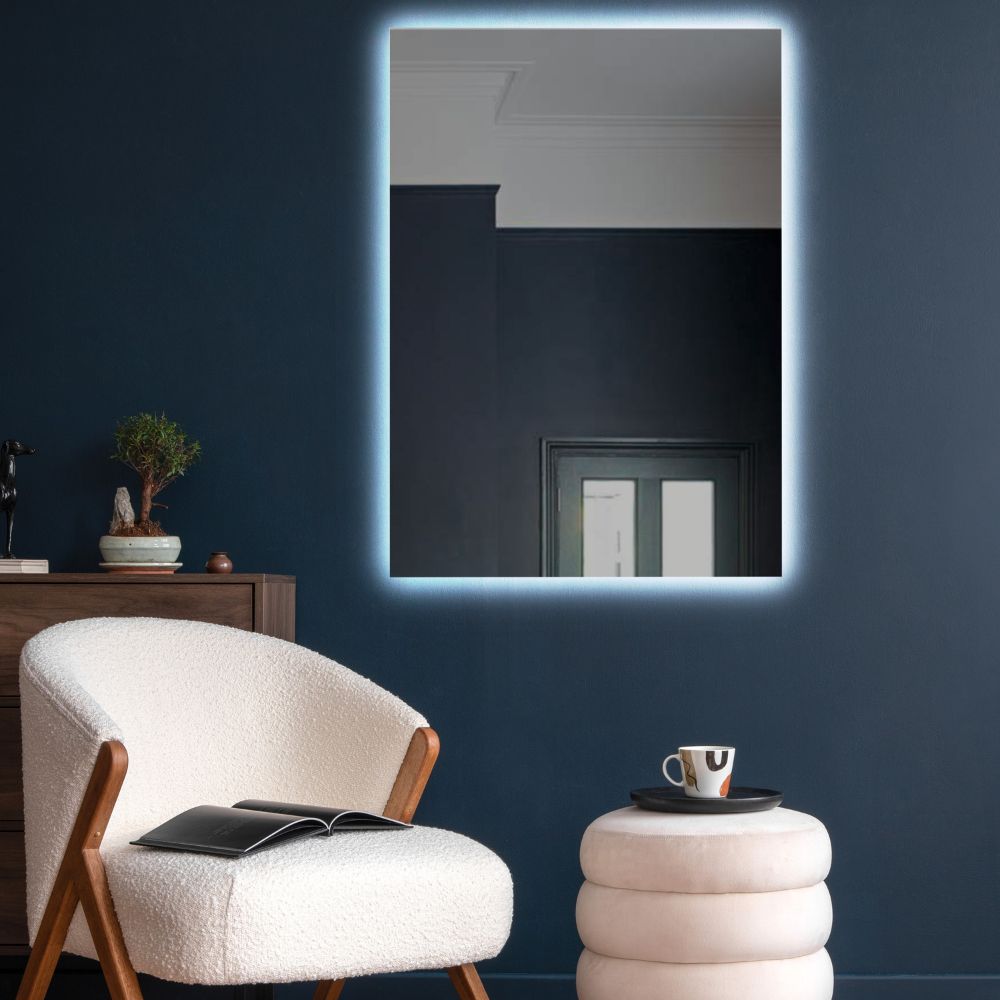Rectangle LED mirrors with rear lighting 800x1200mm