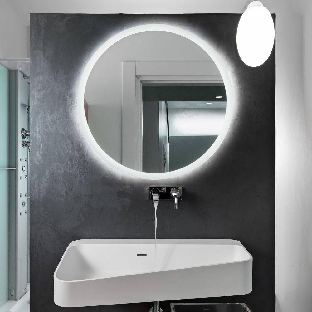 Round LED mirror with front lighting Ø 800mm