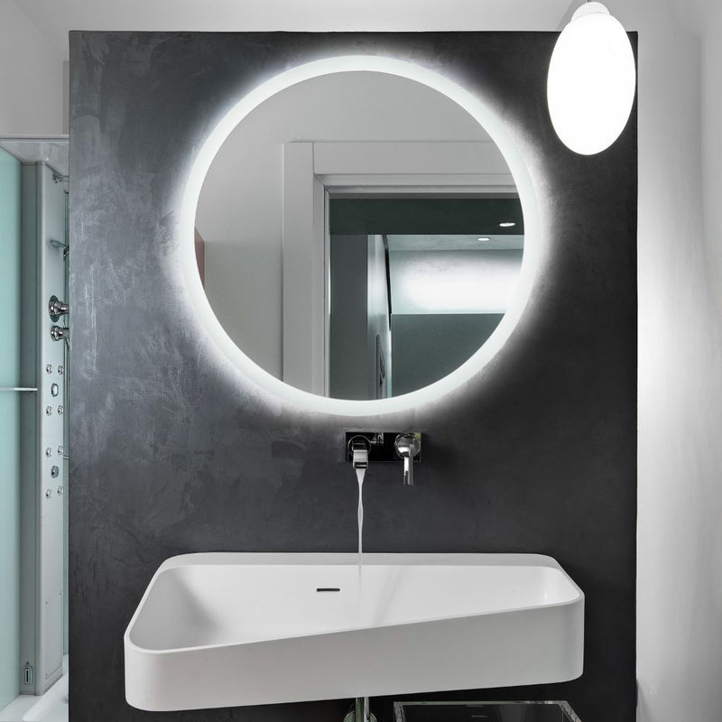 Round LED mirror with front lighting Ø 1100mm