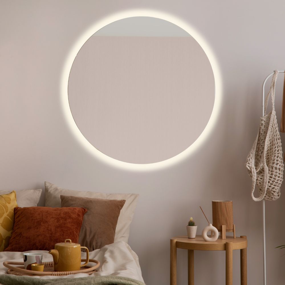 Round LED mirror with rear lighting Ø 900mm