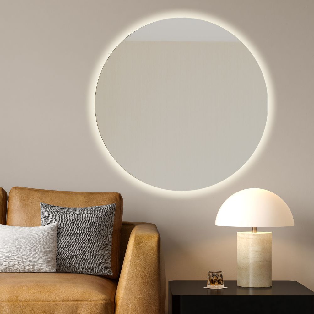 Round LED mirror with rear lighting Ø 900mm