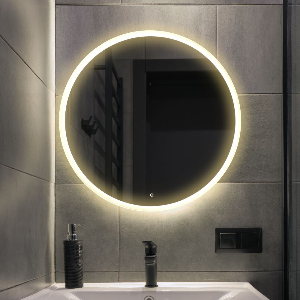 Round LED mirror with front lighting Ø 1000mm