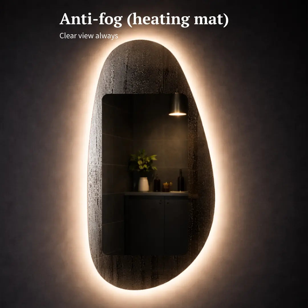 heating mat for Irregular pill form led mirror
