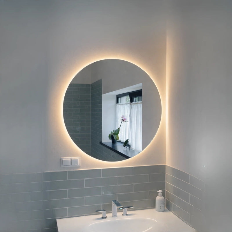 round backlit led mirror 70 cm